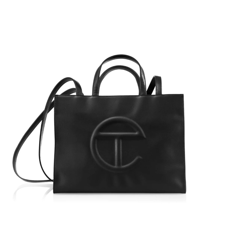 Telfar Black Medium Shopping Bag